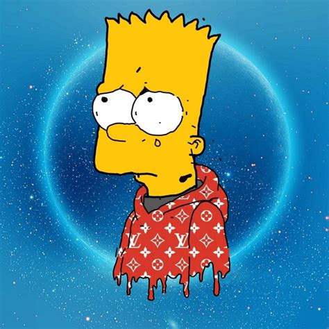 bart simpson wearing supreme and louis vuitton hoodie|supreme x louis vuitton sweatshirt.